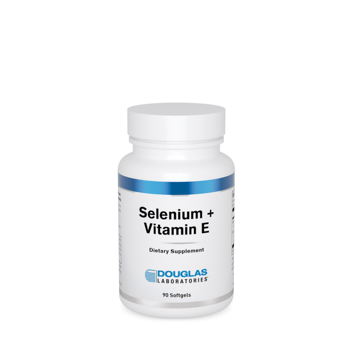 Douglas Labs Selenium + Vitamin E, 90 softgels, front of bottle