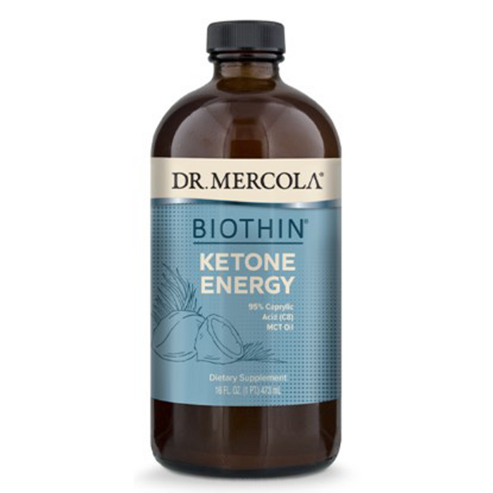 Dr. Mercola Biothin Ketone Energy MCT Oil, 16 fl oz, front of bottle