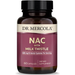 Dr. Mercola NAC with Milk Thistle, 60 capsules, front of bottle