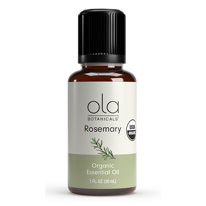 Dr. Mercola Organic Rosemary Essential Oil, 1 fl oz, front of bottle