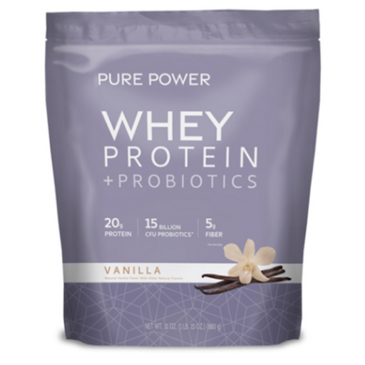 Dr. Mercola Pure Power Whey Protein Vanilla, 31 oz, front of package
