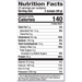 Dr. Mercola Pure Power Whey Protein Vanilla 31 oz nutrition facts label