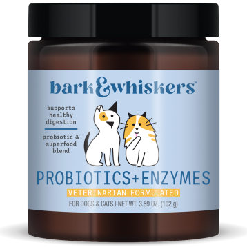 Dr. Mercola Whole Food Digestive Probiotic for Cats & Dogs, 3.32 oz, front of jar