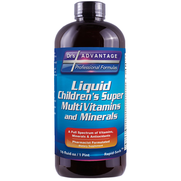 Dr.'s Advantage Liquid Children's Super MultiVitamins and Minerals, 16 fl oz, front of bottle