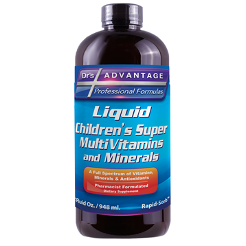 Dr.'s Advantage Liquid Children's Super MultiVitamins and Minerals, 32 fl oz, front of bottle