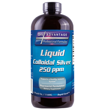 Dr.'s Advantage Liquid Colloidal Silver 250 ppm, 2 fl oz, front of bottle