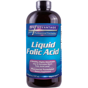 Dr.'s Advantage Liquid Folic Acid, 8 fl oz, front of bottle
