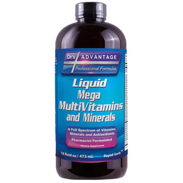Dr.'s Advantage Liquid Mega MultiVitamins and Minerals, 16 fl oz, front of bottle