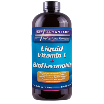 Dr.'s Advantage Liquid Vitamin C + Bioflavonoids, 16 fl oz, front of bottle