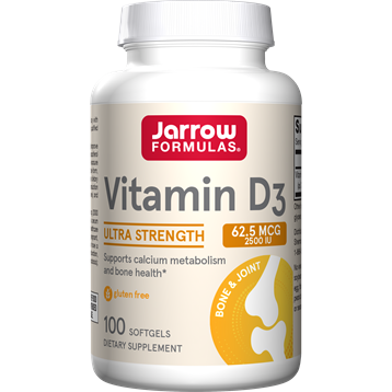Jarrow Formulas, Vitamin D3 2500 IU 100 softgels