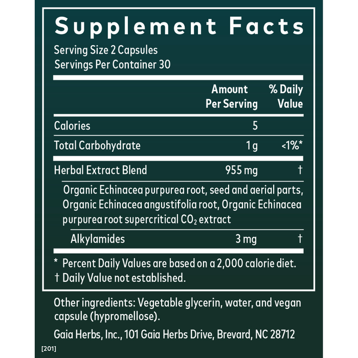 Echinacea Supreme 60 phyto-caps by Gaia Herbs