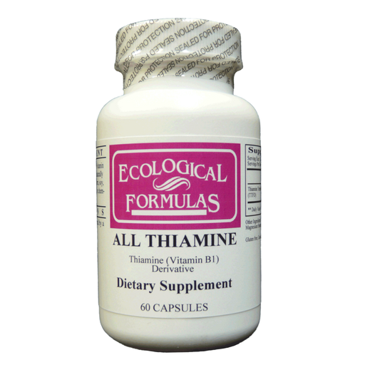 Ecological Formulas All Thiamine 50 mg, 60 capsules, front of bottle