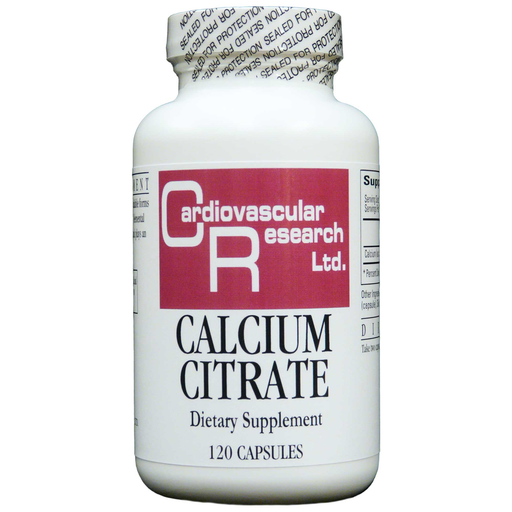 Ecological Formulas Calcium Citrate 165 mg, 120 capsules, front of bottle