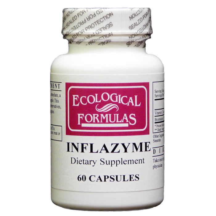 Ecological Formulas Inflazyme, 60 capsules, front of bottle