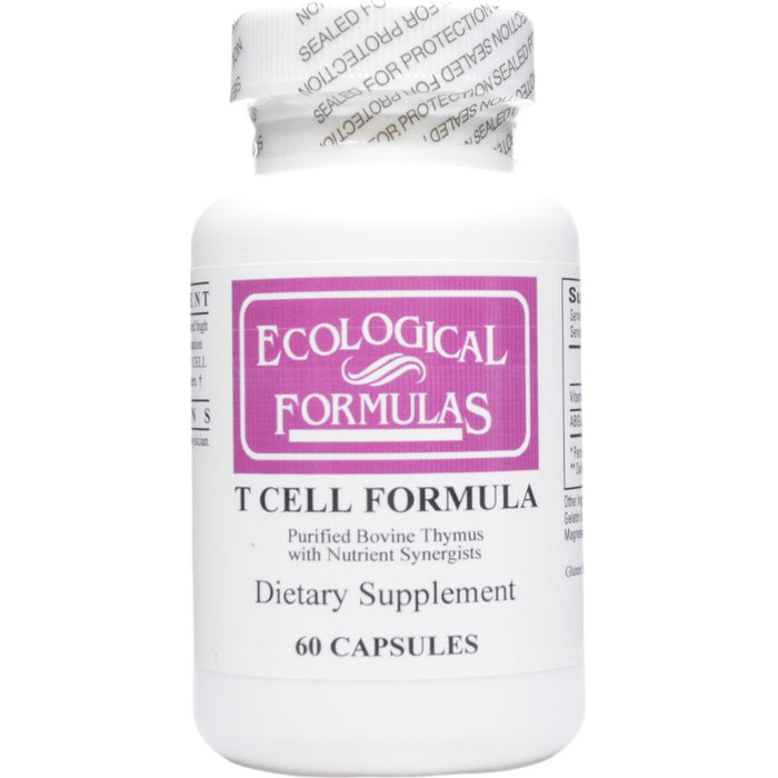 Ecological Formulas T Cell Formula, 60 capsules, front of bottle