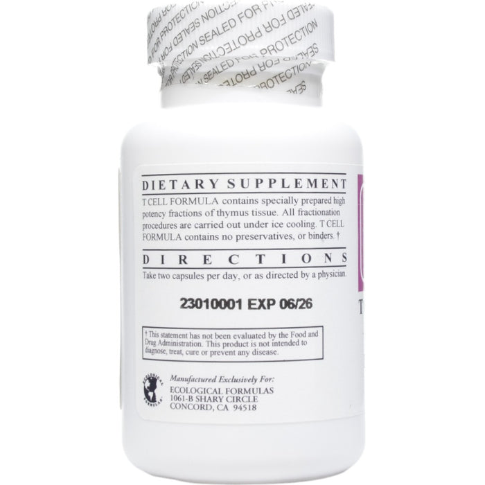 Ecological Formulas T Cell Formula 60 capsules suggested use label