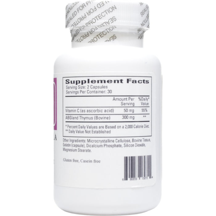 Ecological Formulas T Cell Formula 60 capsules supplement facts label