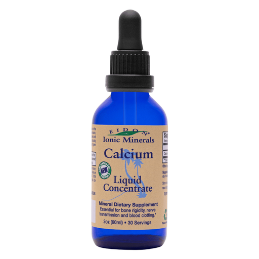 Eidon Calcium Liquid, 2 fl oz, front of dropper bottle