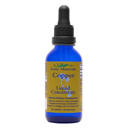 Eidon Copper Liquid, 2 fl oz, front of dropper bottle