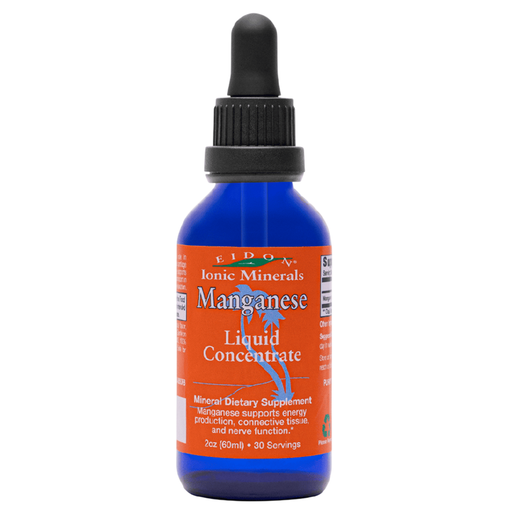 Eidon Manganese Liquid, 2 fl oz, front of dropper bottle