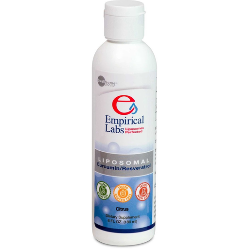 Empirical Labs Liposomal Curcumin Resveratrol Citrus, 6 fl oz, front of bottle