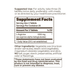 Endurance Products L-Arginine SR 350 mg 60 tablets supplement facts label