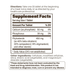 Endurance Products Plain Niacin IR 500 mg 100 tablets supplement facts label