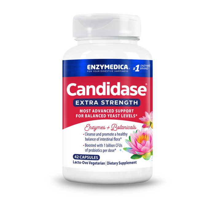 Enzymedica Candidase Extra Strength, 42 capsules, front of bottle