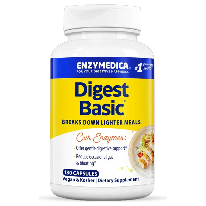 Enzymedica Digest Basic, 180 capsules, front of bottle