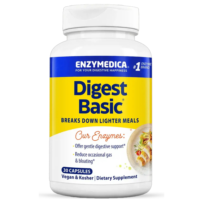 Enzymedica Digest Basic, 30 capsules, front of bottle