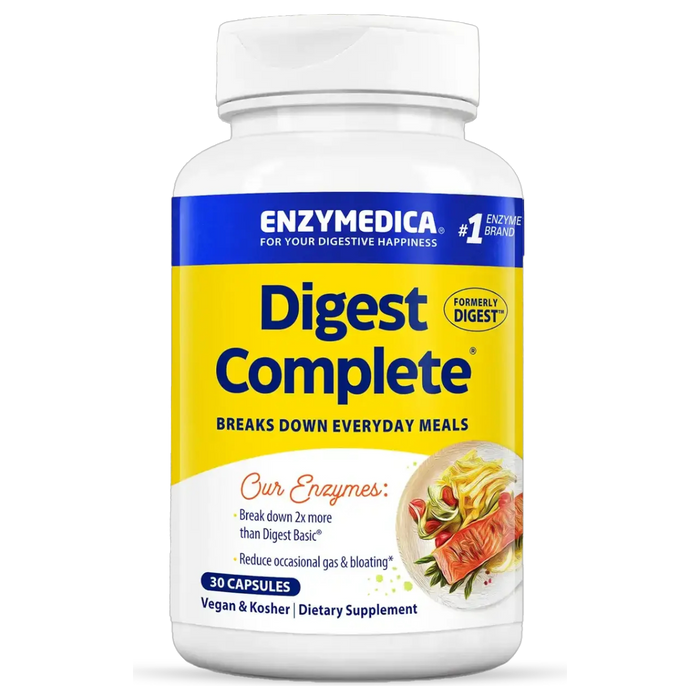 Enzymedica Digest Complete, 30 capsules, front of bottle