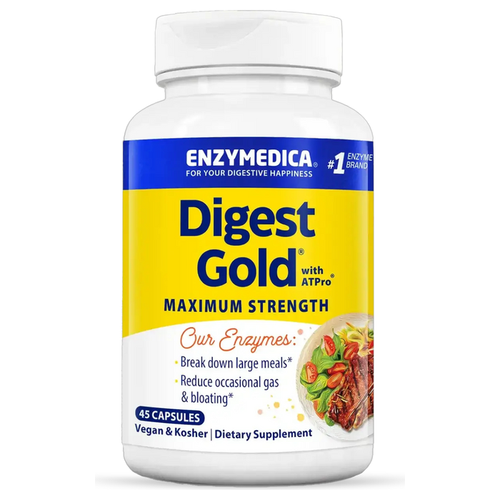 Enzymedica Digest Gold, 45 capsules, front of bottle