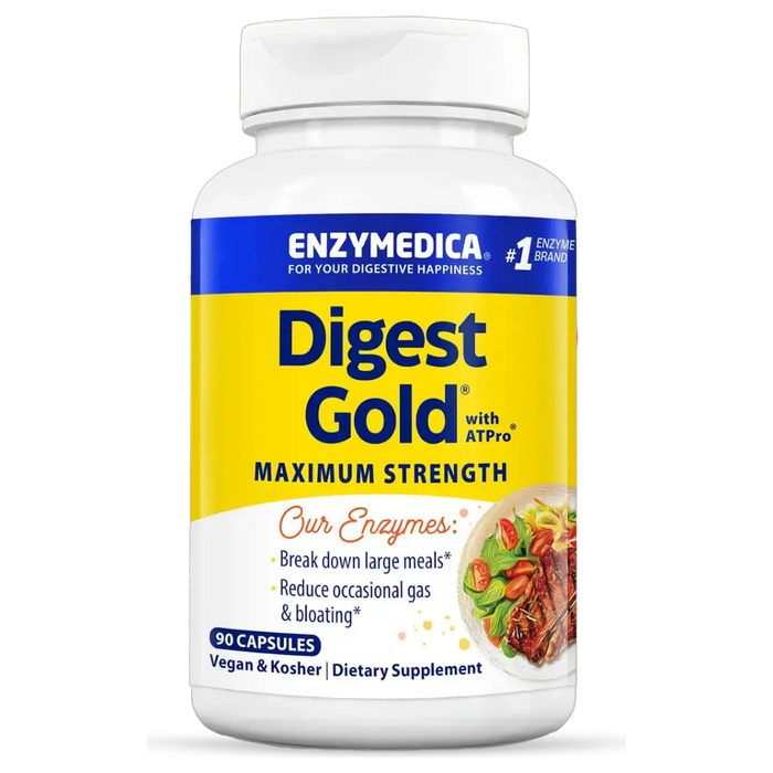 Enzymedica Digest Gold, 90 capsules, front of bottle