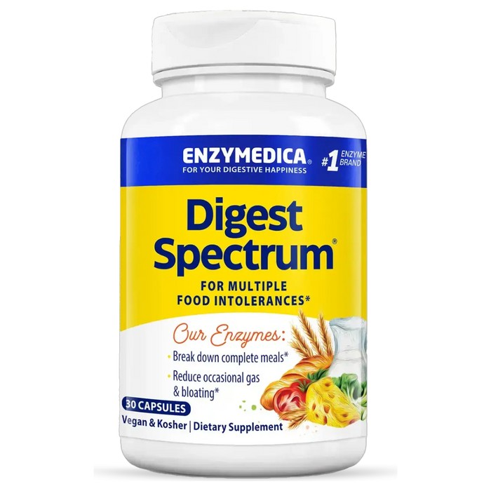 Enzymedica Digest Spectrum, 30 capsules, front of bottle