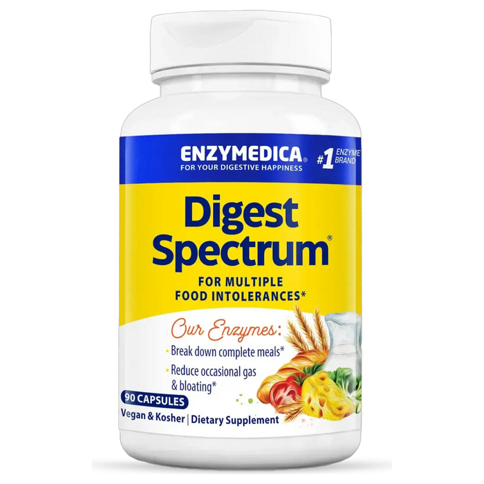 Enzymedica Digest Spectrum, 90 capsules, front of bottle