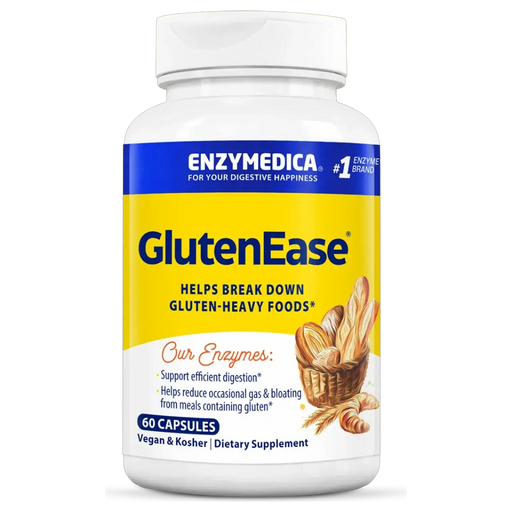 Enzymedica GlutenEase, 60 capsules, front of bottle