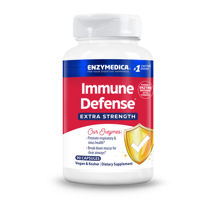 Enzymedica Immune Defense Extra Strength, 90 capsules, front of bottle