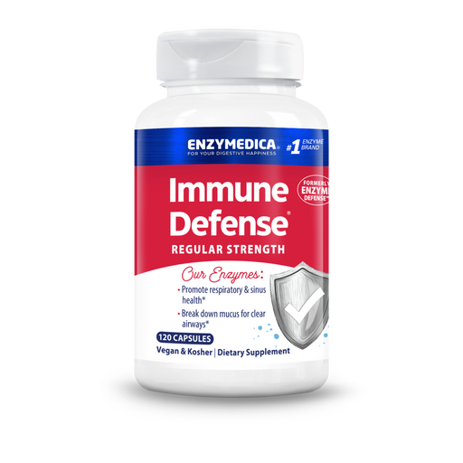 Enzymedica Immune Defense Regular Strength, 60 capsules, front of bottle