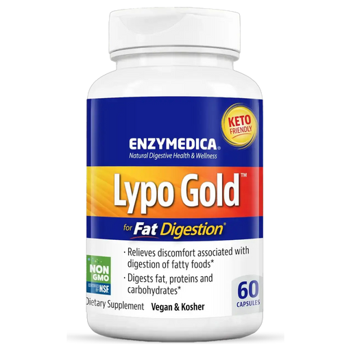 Enzymedica Lypo Gold, 60 capsules, front of bottle