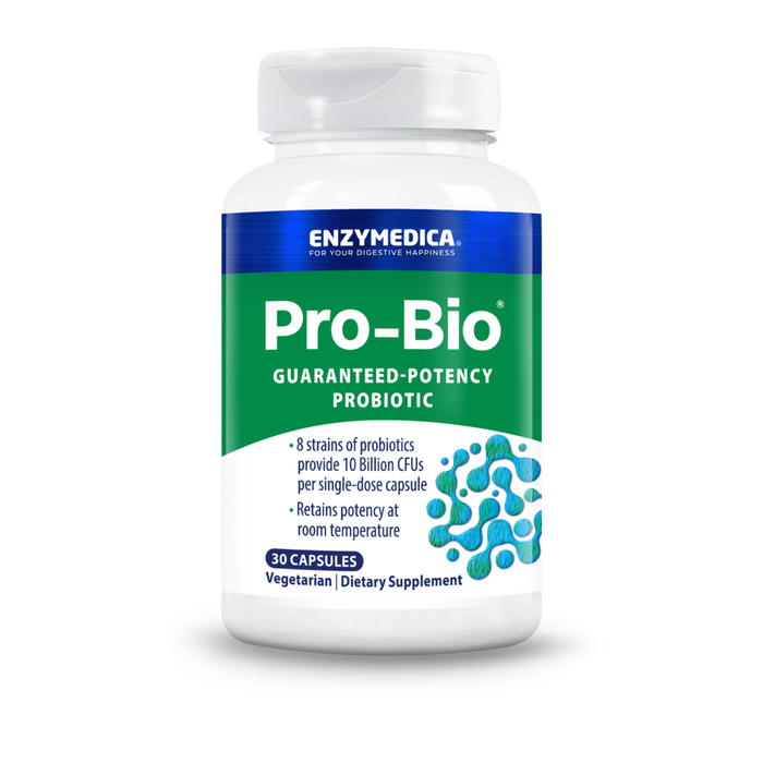 Enzymedica Pro-Bio, 30 capsules, front of bottle