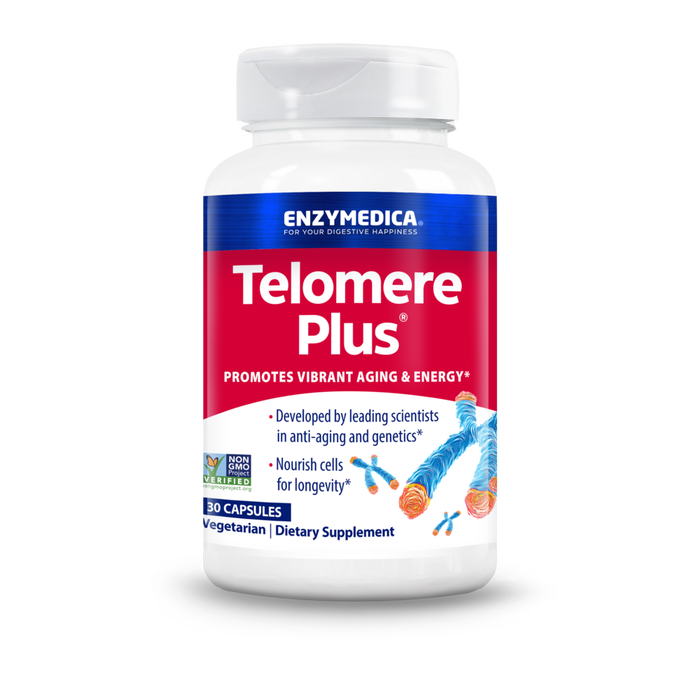 Enzymedica Telomere Plus, 30 capsules, front of bottle