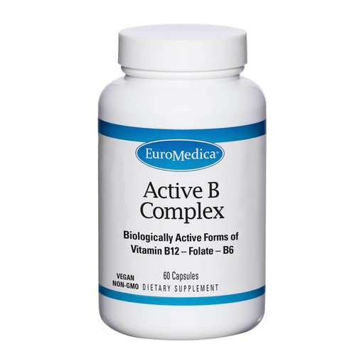 EuroMedica Active B Complex, 60 capsules, front of bottle