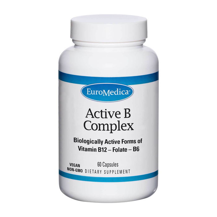 EuroMedica Active B Complex, 60 capsules, front of bottle