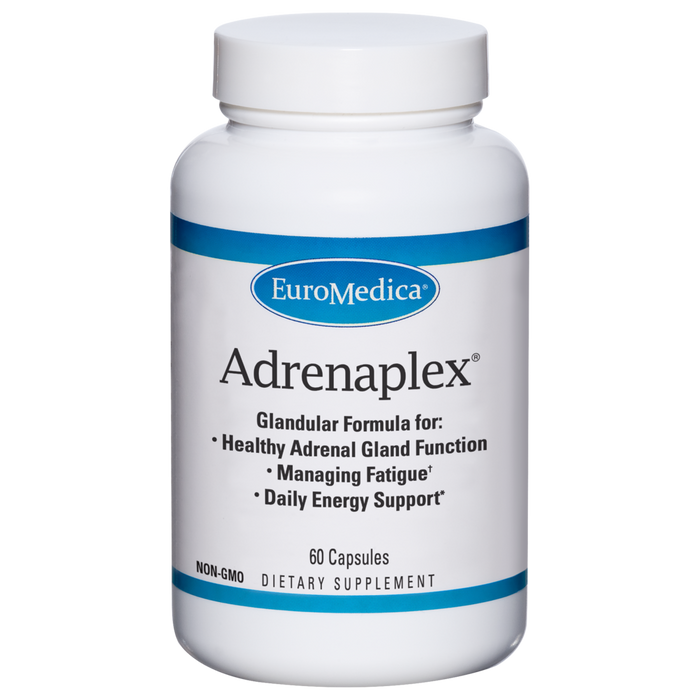 EuroMedica Adrenaplex, 60 capsules, front of bottle