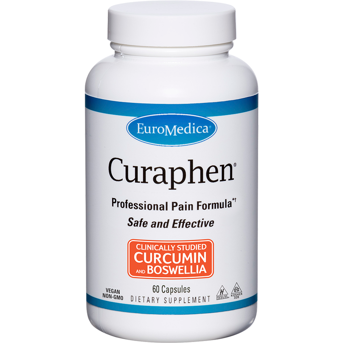 EuroMedica Curaphen, 60 vegetable capsules, front of bottle