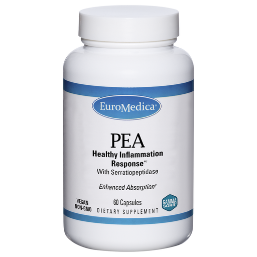 EuroMedica PEA 600 mg Healthy Inflammation Response, 60 capsules, front of bottle