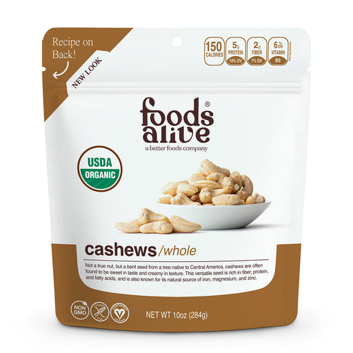 Foods Alive, Organic Cashews 12 oz