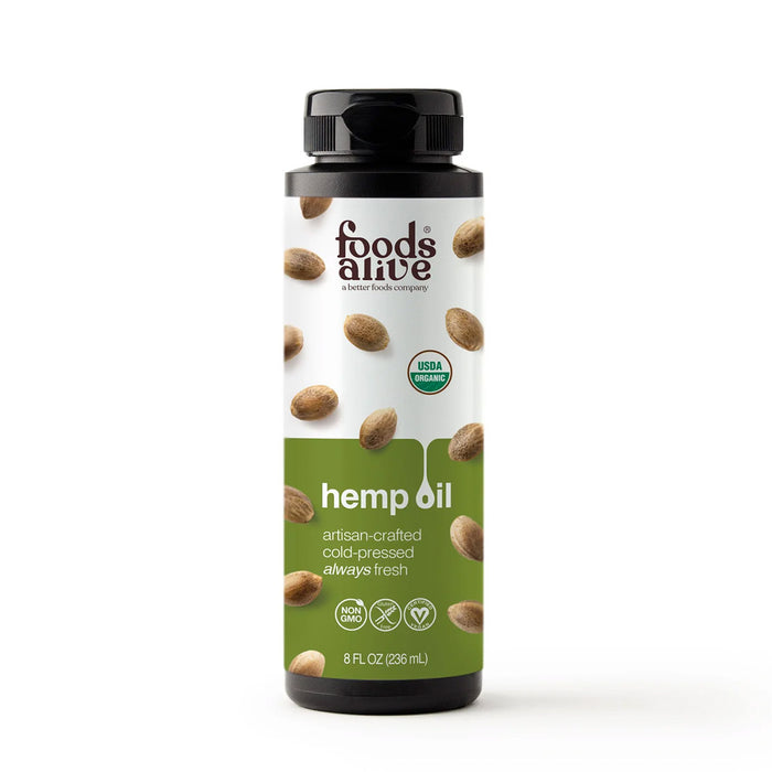 Foods Alive, Hemp Seed Oil Organic 8 fl oz