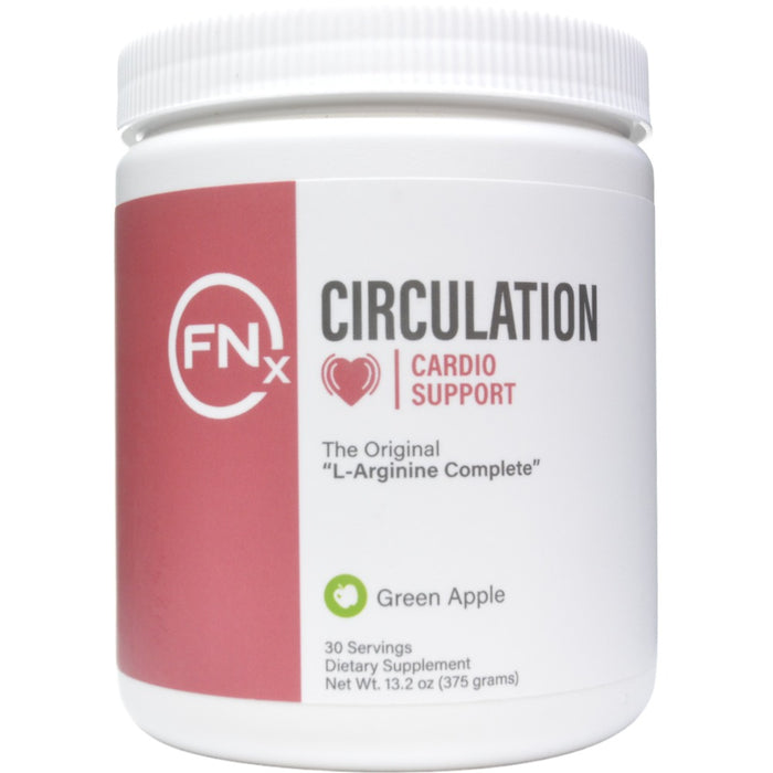 Fenix Nutrition Circulation Cardio Support Green Apple, 13.2 oz, front of tub