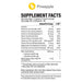Fenix Nutrition Circulation Cardio Support Pineapple 11.6 oz supplement facts label
